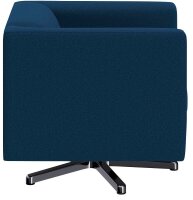 DOMO Collection Sessel BOB blau silber Stoff 72,0 cm 75,0 cm, 1 St.