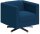 DOMO Collection Sessel BOB blau silber Stoff 72,0 cm 75,0 cm, 1 St.