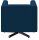 DOMO Collection Sessel BOB blau silber Stoff 72,0 cm 75,0 cm, 1 St.