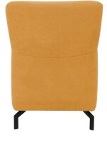 DOMO Collection Sessel Dallas dunkelgelb schwarz Stoff 68,0 x 82,0 x 93,0 cm, 1 St.