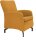 DOMO Collection Sessel Dallas dunkelgelb schwarz Stoff 68,0 x 82,0 x 93,0 cm, 1 St.