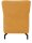 DOMO Collection Sessel Dallas dunkelgelb schwarz Stoff 68,0 x 82,0 x 93,0 cm, 1 St.