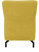 DOMO Collection Sessel Dallas gelb schwarz Stoff 68,0 x 82,0 x 93,0 cm, 1 St.