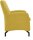 DOMO Collection Sessel Dallas gelb schwarz Stoff 68,0 x 82,0 x 93,0 cm, 1 St.