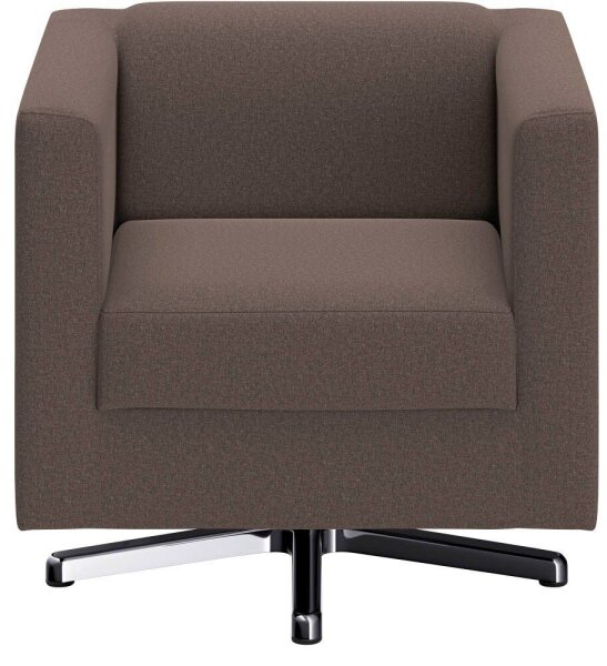 DOMO Collection Sessel BOB braun silber Stoff 72,0 cm 75,0 cm, 1 St.
