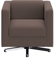 DOMO Collection Sessel BOB braun silber Stoff 72,0 cm...