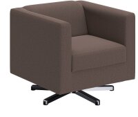 DOMO Collection Sessel BOB braun silber Stoff 72,0 cm...