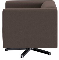 DOMO Collection Sessel BOB braun silber Stoff 72,0 cm 75,0 cm, 1 St.