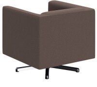 DOMO Collection Sessel BOB braun silber Stoff 72,0 cm 75,0 cm, 1 St.