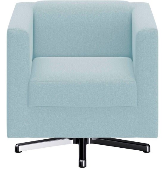 DOMO Collection Sessel BOB hellblau silber Stoff 72,0 cm 75,0 cm, 1 St.
