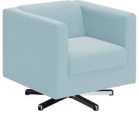 DOMO Collection Sessel BOB hellblau silber Stoff 72,0 cm...