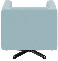 DOMO Collection Sessel BOB hellblau silber Stoff 72,0 cm 75,0 cm, 1 St.
