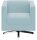 DOMO Collection Sessel BOB hellblau silber Stoff 72,0 cm 75,0 cm, 1 St.