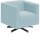 DOMO Collection Sessel BOB hellblau silber Stoff 72,0 cm 75,0 cm, 1 St.