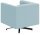 DOMO Collection Sessel BOB hellblau silber Stoff 72,0 cm 75,0 cm, 1 St.