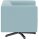 DOMO Collection Sessel BOB hellblau silber Stoff 72,0 cm 75,0 cm, 1 St.