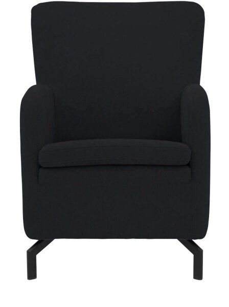 DOMO Collection Sessel Dallas schwarz Stoff 68,0 x 82,0 x 93,0 cm, 1 St.