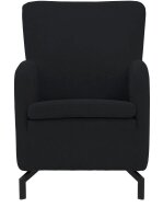 DOMO Collection Sessel Dallas schwarz Stoff 68,0 x 82,0 x...