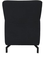 DOMO Collection Sessel Dallas schwarz Stoff 68,0 x 82,0 x 93,0 cm, 1 St.