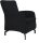 DOMO Collection Sessel Dallas schwarz Stoff 68,0 x 82,0 x 93,0 cm, 1 St.
