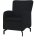 DOMO Collection Sessel Dallas schwarz Stoff 68,0 x 82,0 x 93,0 cm, 1 St.
