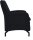 DOMO Collection Sessel Dallas schwarz Stoff 68,0 x 82,0 x 93,0 cm, 1 St.