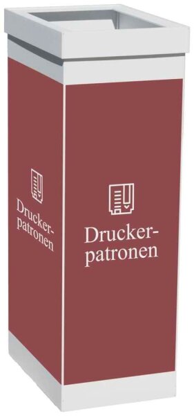 PAPERFLOW Mülleimer 60,0 l weiß, braun, 1 St.