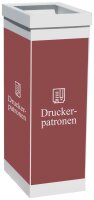 PAPERFLOW Mülleimer 60,0 l weiß, braun, 1 St.
