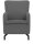 DOMO Collection Sessel Dallas dunkelgrau schwarz Stoff 68,0 x 82,0 x 93,0 cm, 1 St.
