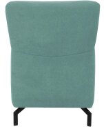 DOMO Collection Sessel Dallas mintgrün schwarz Stoff 68,0 x 82,0 x 93,0 cm, 1 St.
