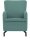 DOMO Collection Sessel Dallas mintgrün schwarz Stoff 68,0 x 82,0 x 93,0 cm, 1 St.