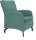 DOMO Collection Sessel Dallas mintgrün schwarz Stoff 68,0 x 82,0 x 93,0 cm, 1 St.