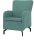 DOMO Collection Sessel Dallas mintgrün schwarz Stoff 68,0 x 82,0 x 93,0 cm, 1 St.