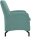 DOMO Collection Sessel Dallas mintgrün schwarz Stoff 68,0 x 82,0 x 93,0 cm, 1 St.