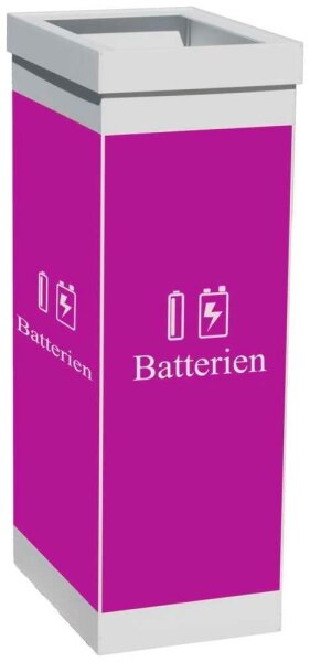 PAPERFLOW Mülleimer 60,0 l weiß, lila, 1 St.