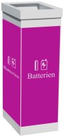 PAPERFLOW Mülleimer 60,0 l weiß, lila, 1 St.
