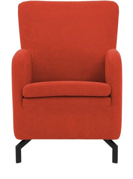 DOMO Collection Sessel Dallas orange schwarz Stoff 68,0 x 82,0 x 93,0 cm, 1 St.