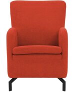 DOMO Collection Sessel Dallas orange schwarz Stoff 68,0 x...