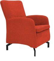 DOMO Collection Sessel Dallas orange schwarz Stoff 68,0 x...