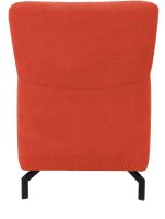 DOMO Collection Sessel Dallas orange schwarz Stoff 68,0 x 82,0 x 93,0 cm, 1 St.