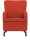 DOMO Collection Sessel Dallas orange schwarz Stoff 68,0 x 82,0 x 93,0 cm, 1 St.