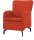 DOMO Collection Sessel Dallas orange schwarz Stoff 68,0 x 82,0 x 93,0 cm, 1 St.