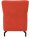 DOMO Collection Sessel Dallas orange schwarz Stoff 68,0 x 82,0 x 93,0 cm, 1 St.