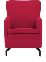 DOMO Collection Sessel Dallas rot schwarz Stoff 68,0 x...