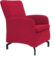 DOMO Collection Sessel Dallas rot schwarz Stoff 68,0 x...