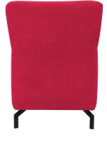 DOMO Collection Sessel Dallas rot schwarz Stoff 68,0 x 82,0 x 93,0 cm, 1 St.