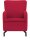 DOMO Collection Sessel Dallas rot schwarz Stoff 68,0 x 82,0 x 93,0 cm, 1 St.