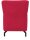 DOMO Collection Sessel Dallas rot schwarz Stoff 68,0 x 82,0 x 93,0 cm, 1 St.