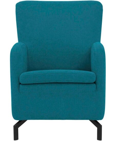 DOMO Collection Sessel Dallas türkis schwarz Stoff 68,0 x 82,0 x 93,0 cm, 1 St.