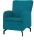 DOMO Collection Sessel Dallas türkis schwarz Stoff 68,0 x 82,0 x 93,0 cm, 1 St.